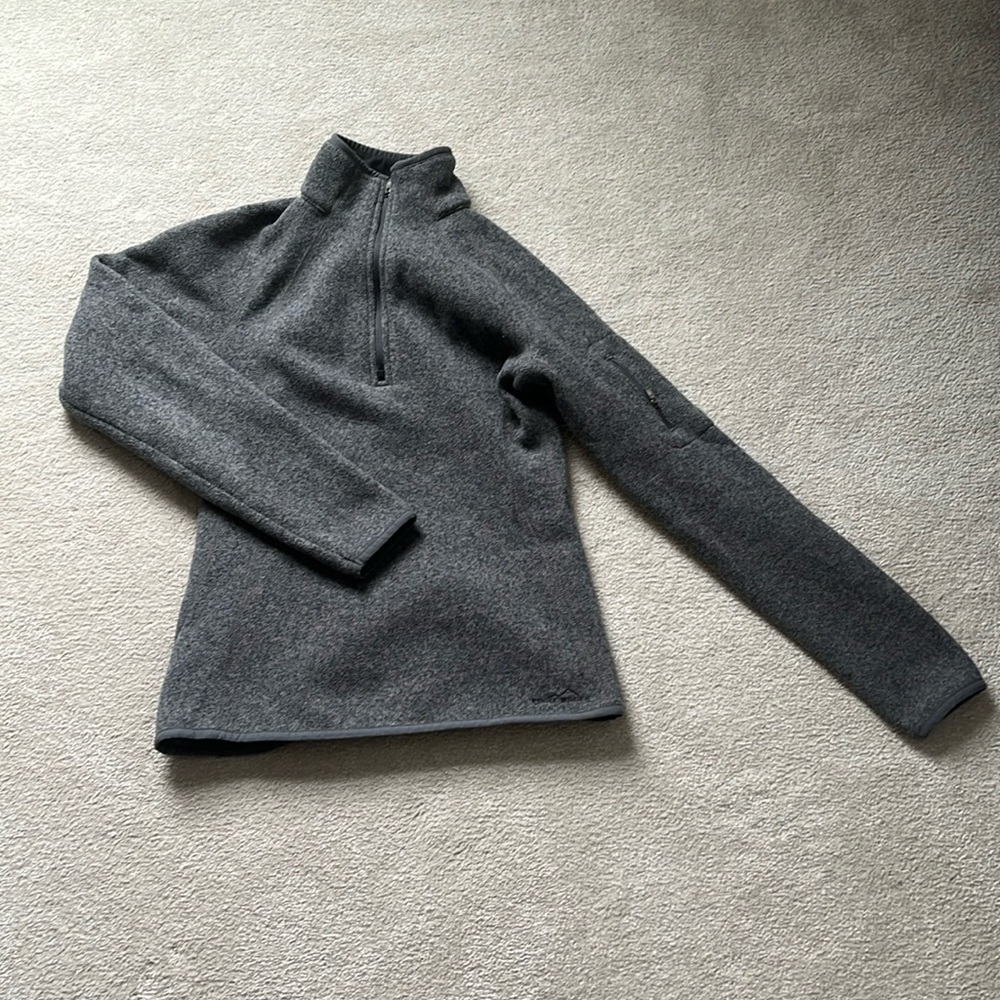 Women’s Gray Eddie Bauer Gray Fleece Size Small